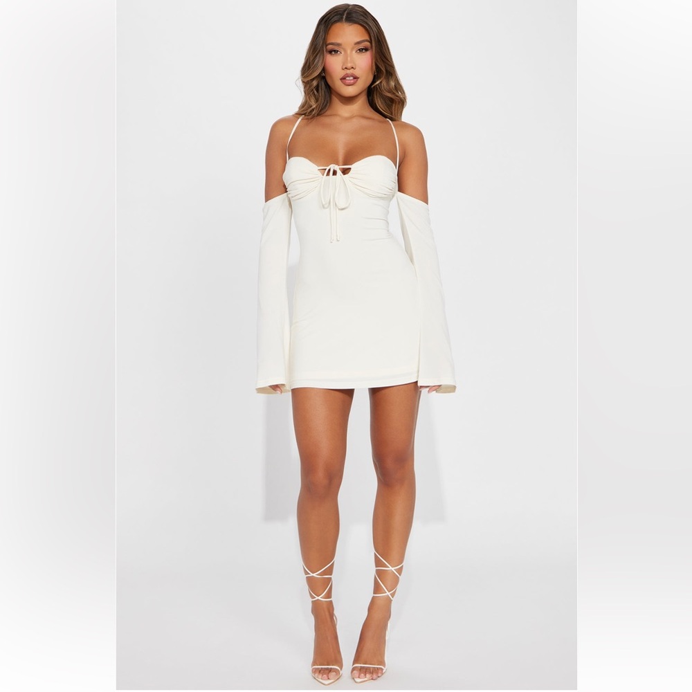 Elegant White Off-Shoulder Dress